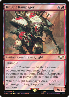 Knight Rampager (Surge Foil) (80) [Warhammer 40,000 Commander] foil - Deck Out Gaming
