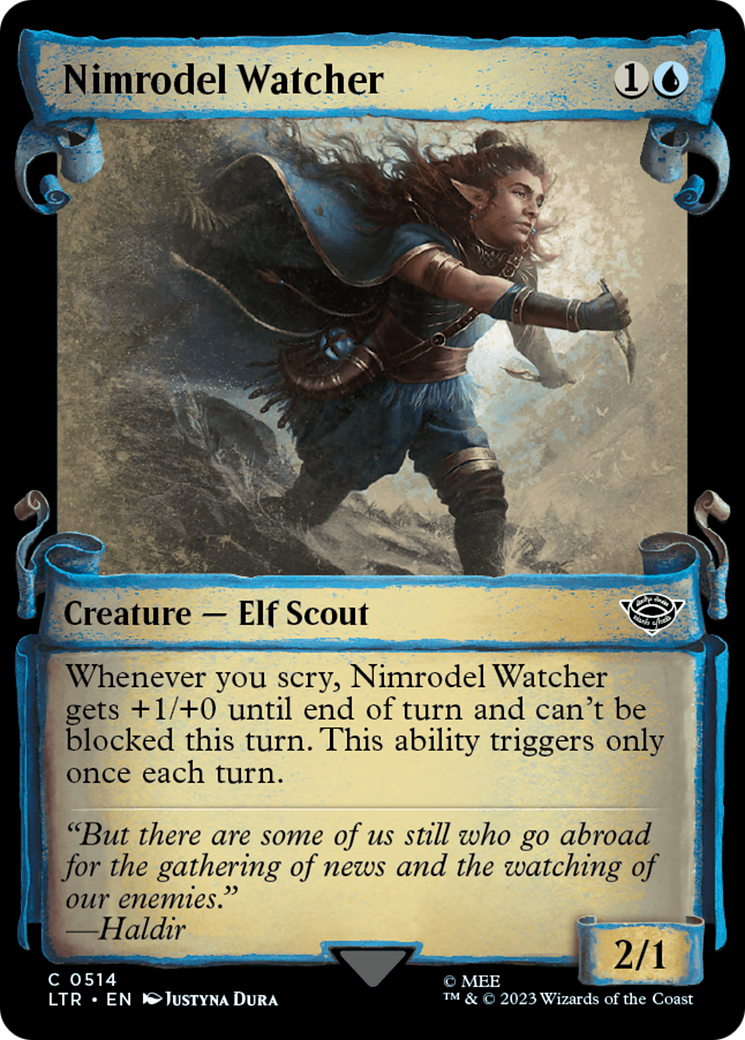 Nimrodel Watcher (Showcase Scrolls) (514) [The Lord of the Rings: Tales of Middle-earth] foil - Deck Out Gaming