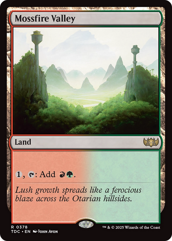 Mossfire Valley (378) [Commander: Tarkir: Dragonstorm] - Deck Out Gaming