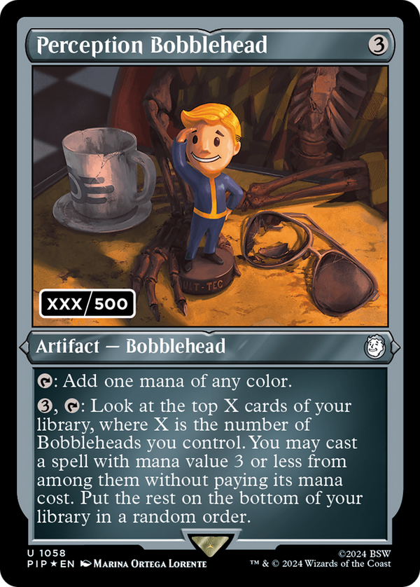 Perception Bobblehead (Serial Numbered) (1058) [Fallout] foil - Deck Out Gaming