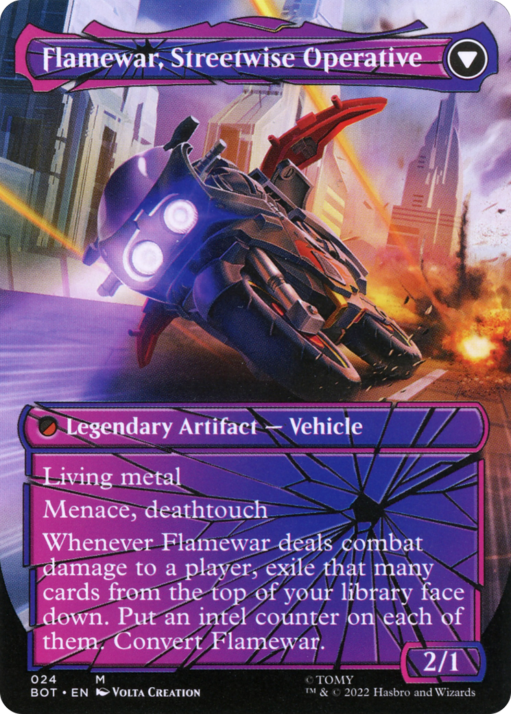 Flamewar, Brash Veteran (Shattered Glass) (24) [Transformers] - Deck Out Gaming