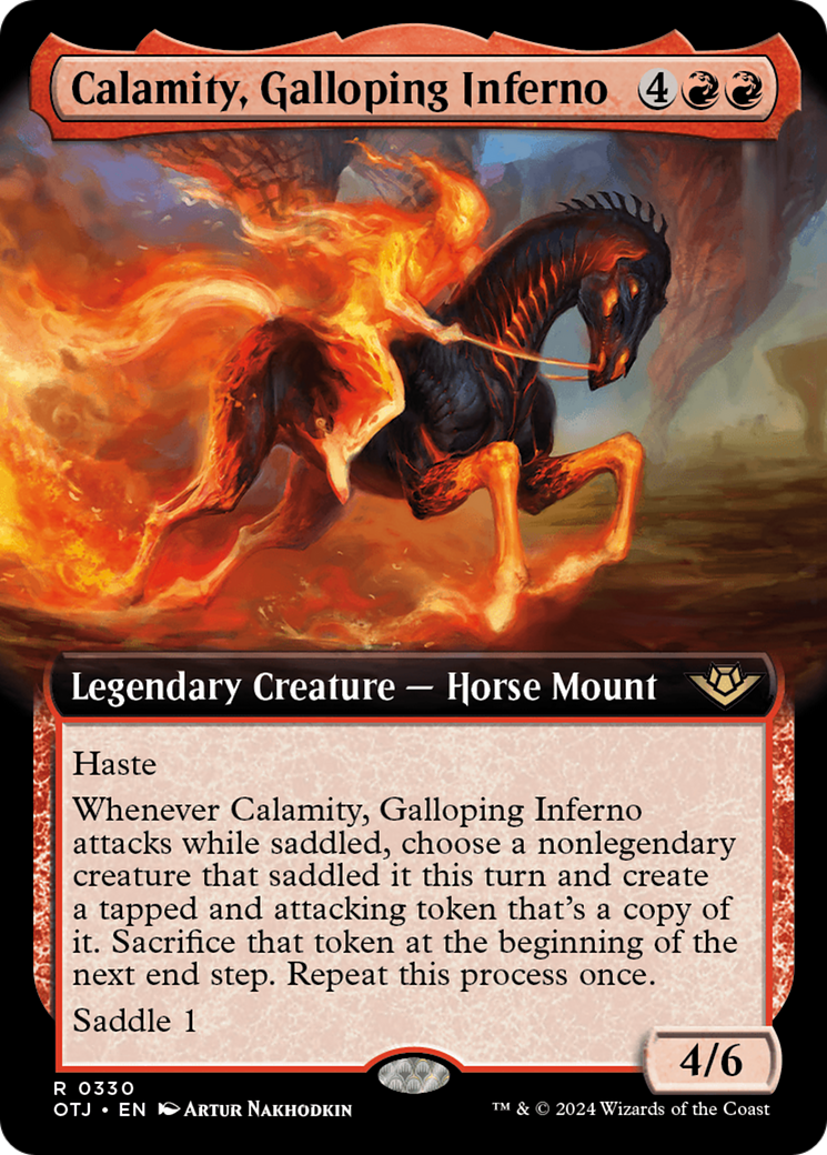 Calamity, Galloping Inferno (Extended Art) (330) [Outlaws of Thunder Junction] - Deck Out Gaming
