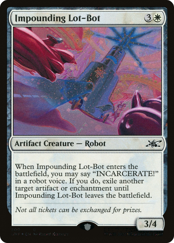 Impounding Lot-Bot (Galaxy Foil) (300) [Unfinity] foil - Deck Out Gaming