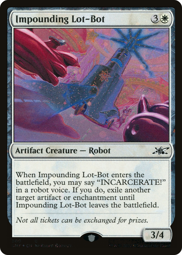 Impounding Lot-Bot (Galaxy Foil) (300) [Unfinity] foil - Deck Out Gaming