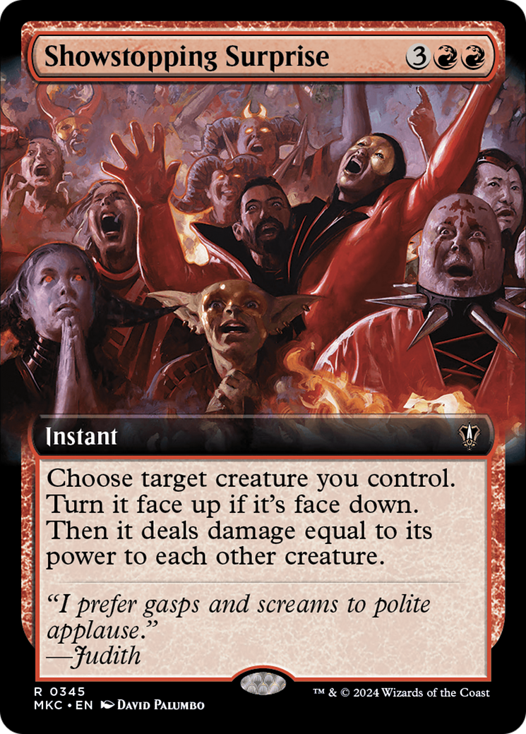 Showstopping Surprise (Extended Art) (345) [Murders at Karlov Manor Commander] - Deck Out Gaming