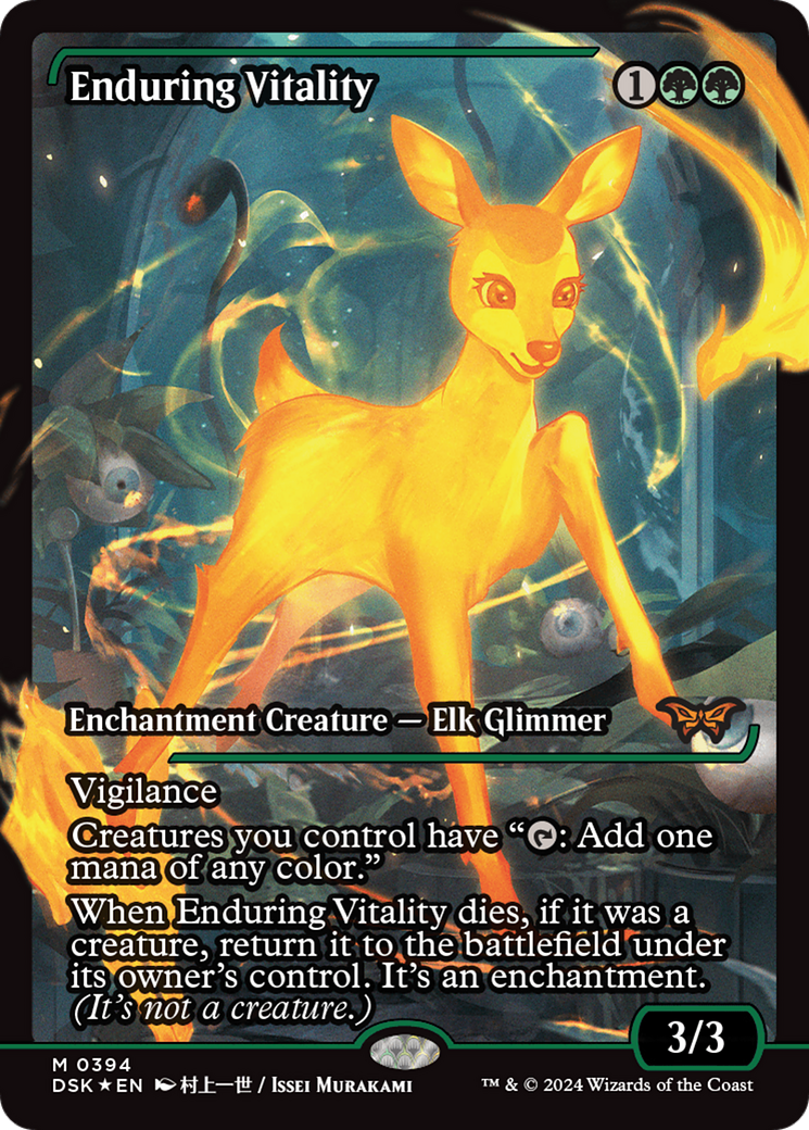 Enduring Vitality (Showcase) (394) [Duskmourn: House of Horror] foil - Deck Out Gaming