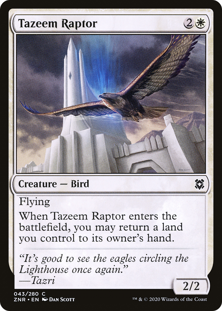 Tazeem Raptor (43) [Zendikar Rising] - Deck Out Gaming