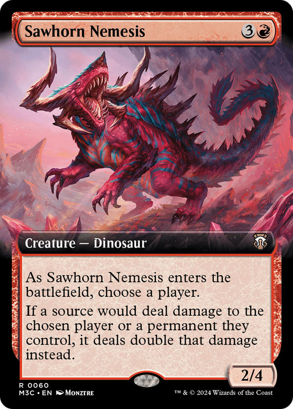 Sawhorn Nemesis (Extended Art) (60) [Modern Horizons 3 Commander] - Deck Out Gaming