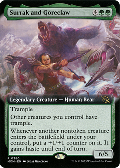 Surrak and Goreclaw (Extended Art) (380) [March of the Machine] - Deck Out Gaming