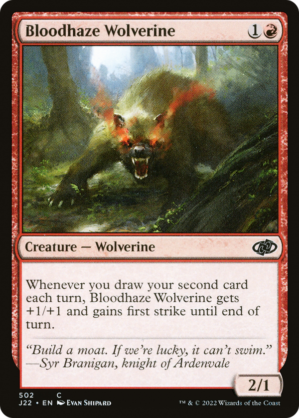 Bloodhaze Wolverine (502) [Jumpstart 2022] - Deck Out Gaming