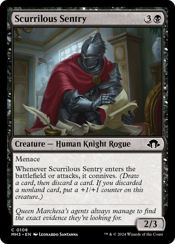 Scurrilous Sentry (108) [Modern Horizons 3] foil - Deck Out Gaming