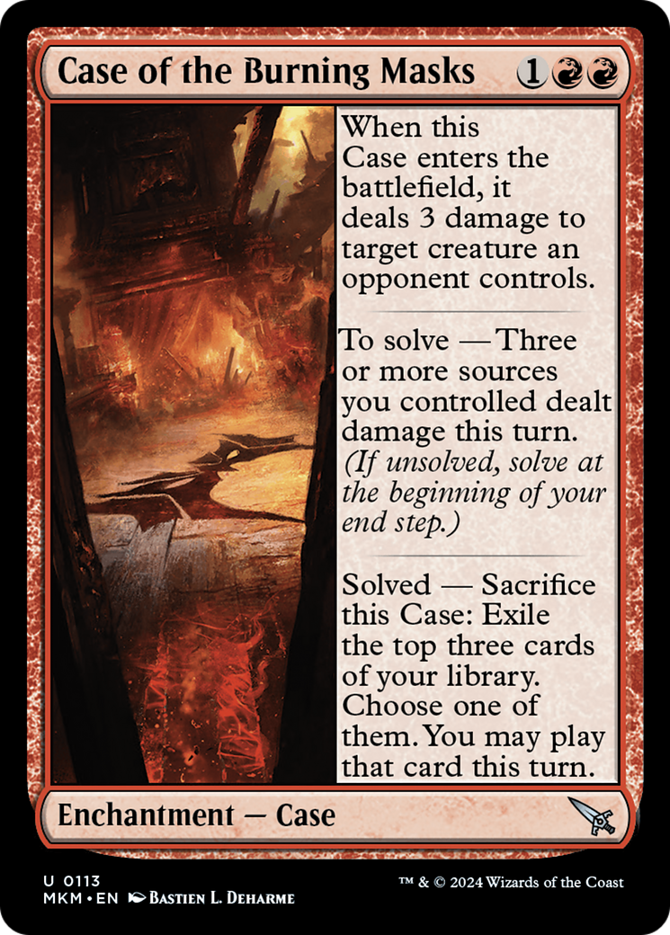 Case of the Burning Masks (113) [Murders at Karlov Manor] - Deck Out Gaming
