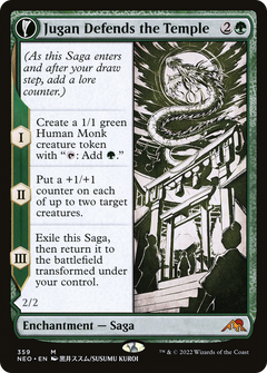 Jugan Defends the Temple (Showcase) (359) [Kamigawa: Neon Dynasty] foil - Deck Out Gaming