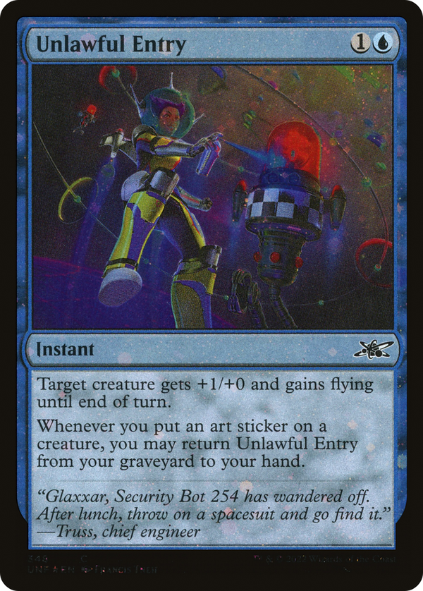 Unlawful Entry (Galaxy Foil) (348) [Unfinity] foil - Deck Out Gaming