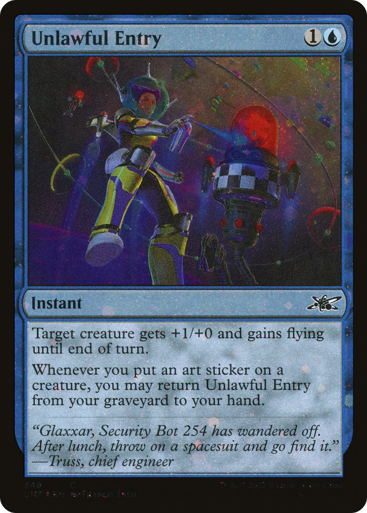 Unlawful Entry (Galaxy Foil) (348) [Unfinity] foil - Deck Out Gaming