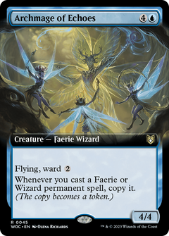 Archmage of Echoes (Extended Art) (45) [Wilds of Eldraine Commander] - Deck Out Gaming