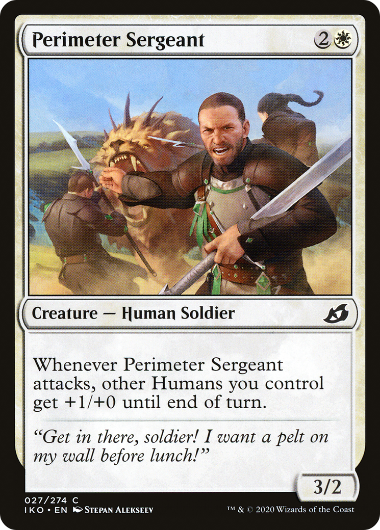 Perimeter Sergeant (27) [Ikoria: Lair of Behemoths] - Deck Out Gaming