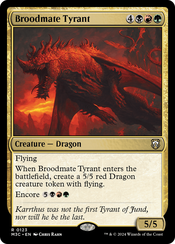 Broodmate Tyrant (123) [Modern Horizons 3 Commander] - Deck Out Gaming