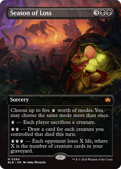 Season of Loss (Borderless) (284) [Bloomburrow] - Deck Out Gaming