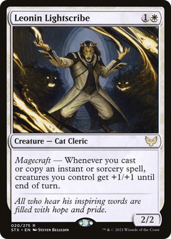 Leonin Lightscribe (20) [Strixhaven: School of Mages] foil - Deck Out Gaming