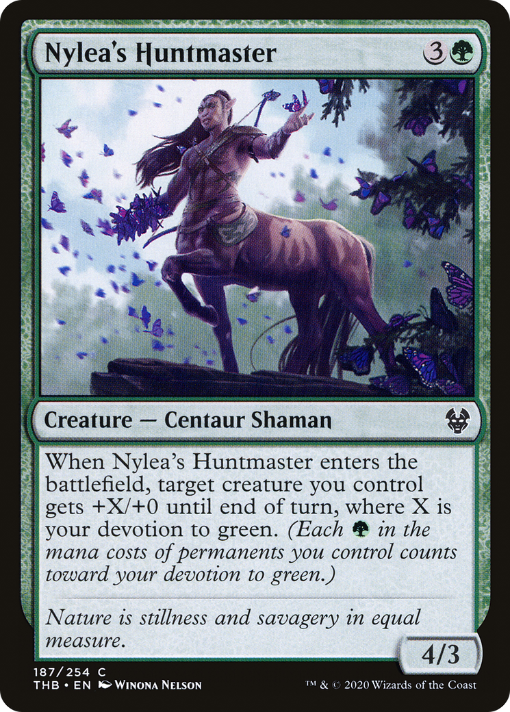 Nylea's Huntmaster (187) [Theros Beyond Death] - Deck Out Gaming