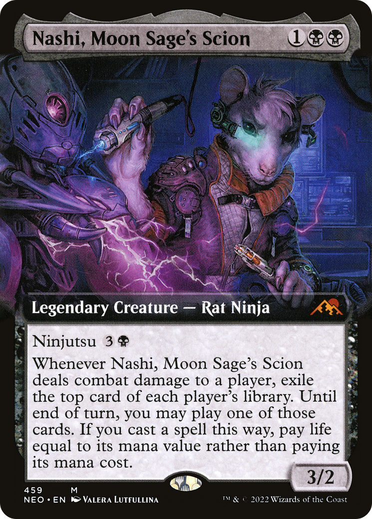Nashi, Moon Sage's Scion (Extended Art) (459) [Kamigawa: Neon Dynasty] - Deck Out Gaming