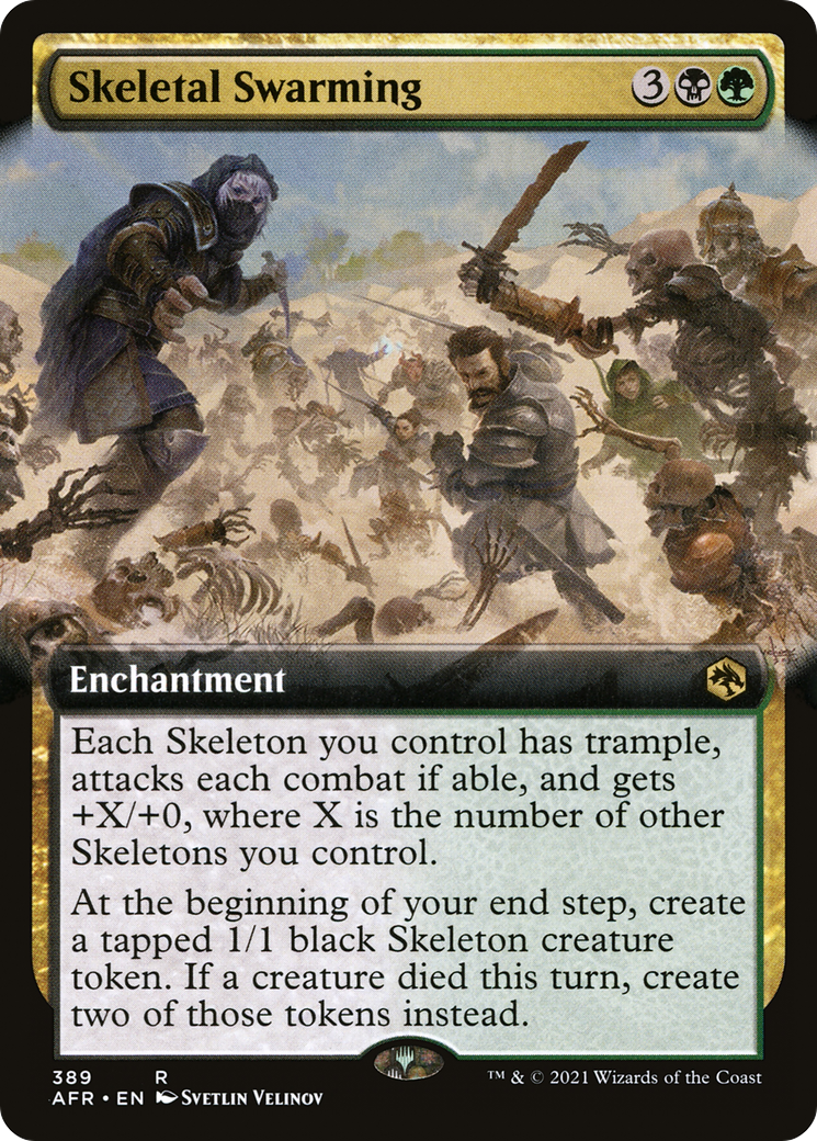 Skeletal Swarming (Extended Art) (389) [Adventures in the Forgotten Realms] - Deck Out Gaming