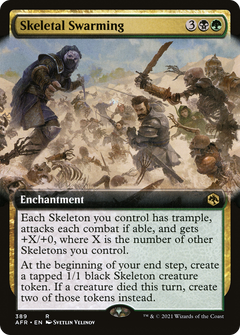 Skeletal Swarming (Extended Art) (389) [Adventures in the Forgotten Realms] foil - Deck Out Gaming