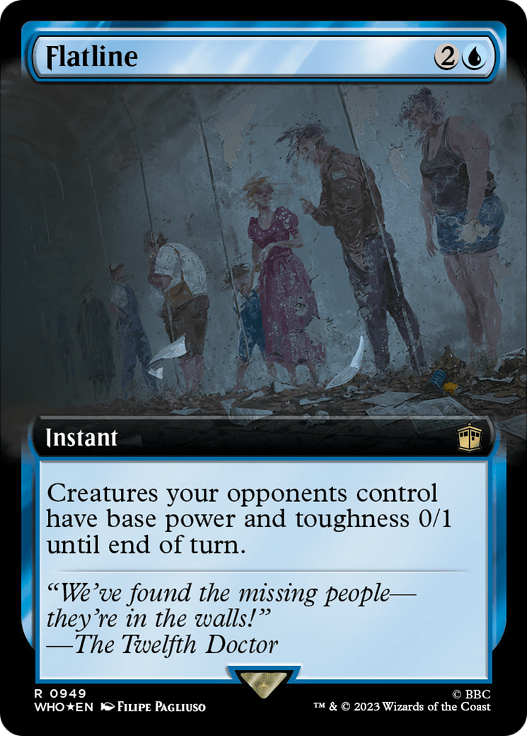 Flatline (Extended Art) (Surge Foil) (949) [Doctor Who] foil - Deck Out Gaming
