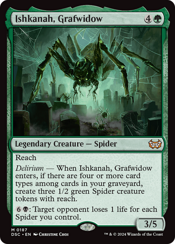 Ishkanah, Grafwidow (187) [Duskmourn: House of Horror Commander] - Deck Out Gaming