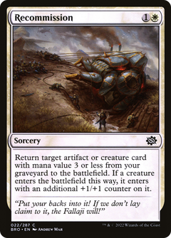 Recommission (22) [The Brothers' War] foil - Deck Out Gaming