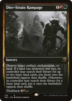 Dire-Strain Rampage (219) [Innistrad: Double Feature] - Deck Out Gaming