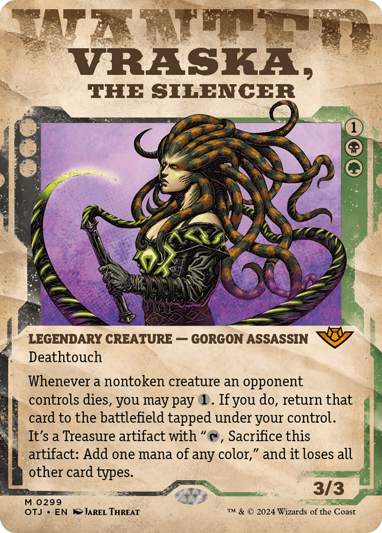 Vraska, the Silencer (Showcase) (299) [Outlaws of Thunder Junction] foil - Deck Out Gaming