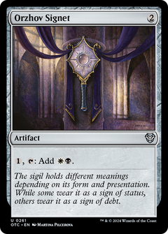 Orzhov Signet (261) [Outlaws of Thunder Junction Commander] - Deck Out Gaming