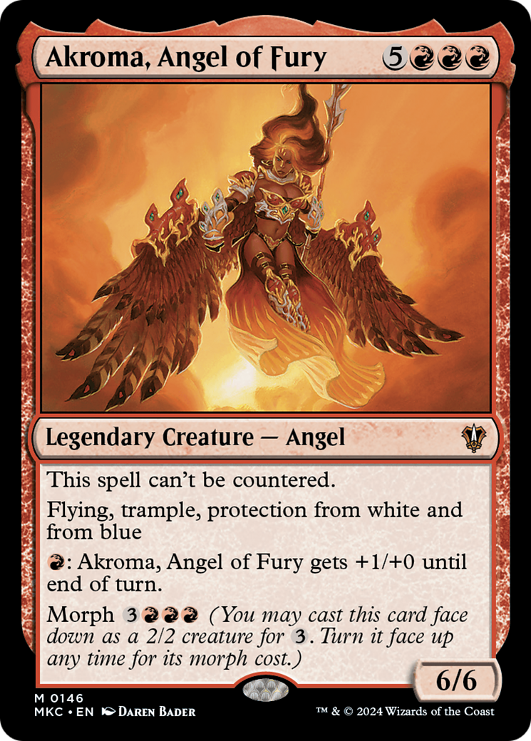 Akroma, Angel of Fury (146) [Murders at Karlov Manor Commander] - Deck Out Gaming