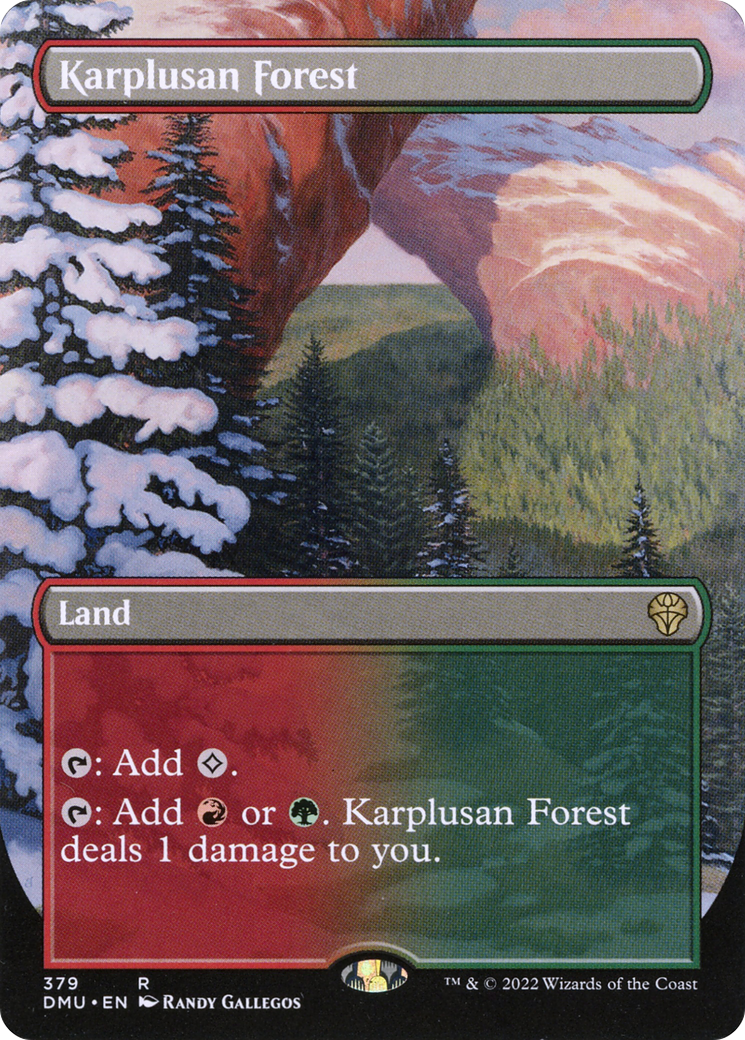 Karplusan Forest (Borderless) (379) [Dominaria United] - Deck Out Gaming