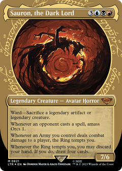 Sauron, the Dark Lord (Showcase) (Surge Foil) (821) [The Lord of the Rings: Tales of Middle-earth] foil - Deck Out Gaming