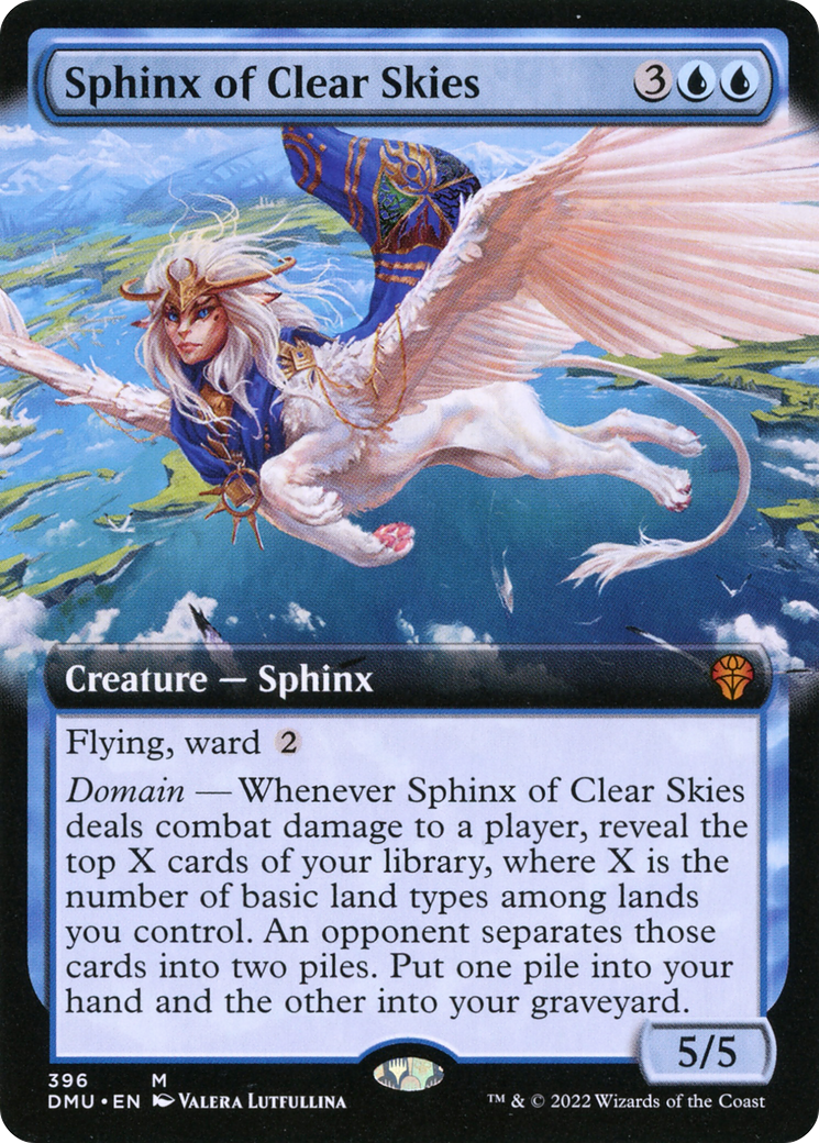 Sphinx of Clear Skies (Extended Art) (396) [Dominaria United] foil - Deck Out Gaming