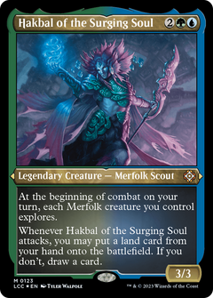 Hakbal of the Surging Soul (Display Commander) - Thick Stock (123) [The Lost Caverns of Ixalan Commander] foil - Deck Out Gaming
