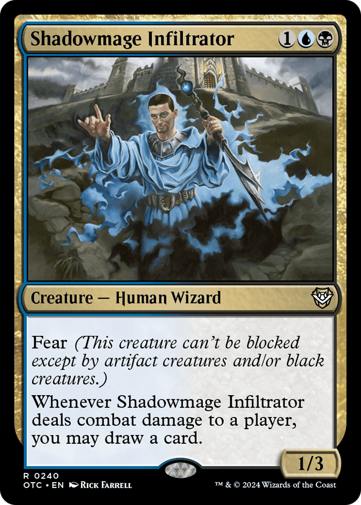 Shadowmage Infiltrator (240) [Outlaws of Thunder Junction Commander] - Deck Out Gaming