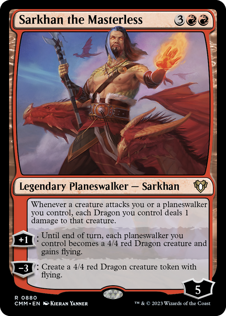 Sarkhan the Masterless (880) [Commander Masters] - Deck Out Gaming