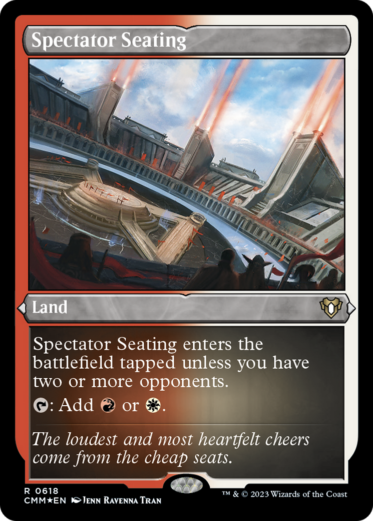 Spectator Seating (618) [Commander Masters] etched - Deck Out Gaming