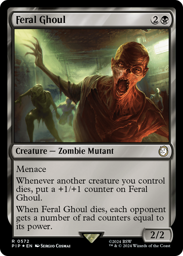 Feral Ghoul (Surge Foil) (572) [Fallout] foil - Deck Out Gaming
