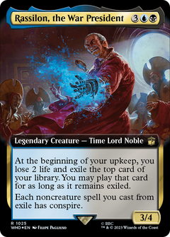 Rassilon, the War President (Extended Art) (Surge Foil) (1025) [Doctor Who] foil - Deck Out Gaming