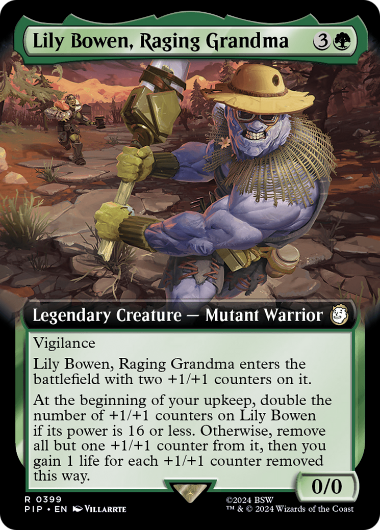 Lily Bowen, Raging Grandma (Extended Art) (399) [Fallout] foil - Deck Out Gaming