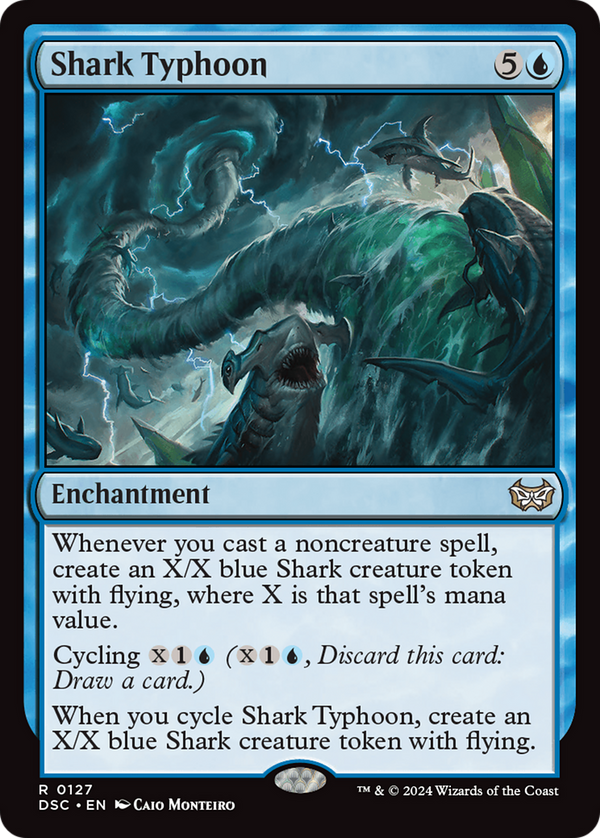 Shark Typhoon (127) [Duskmourn: House of Horror Commander] - Deck Out Gaming