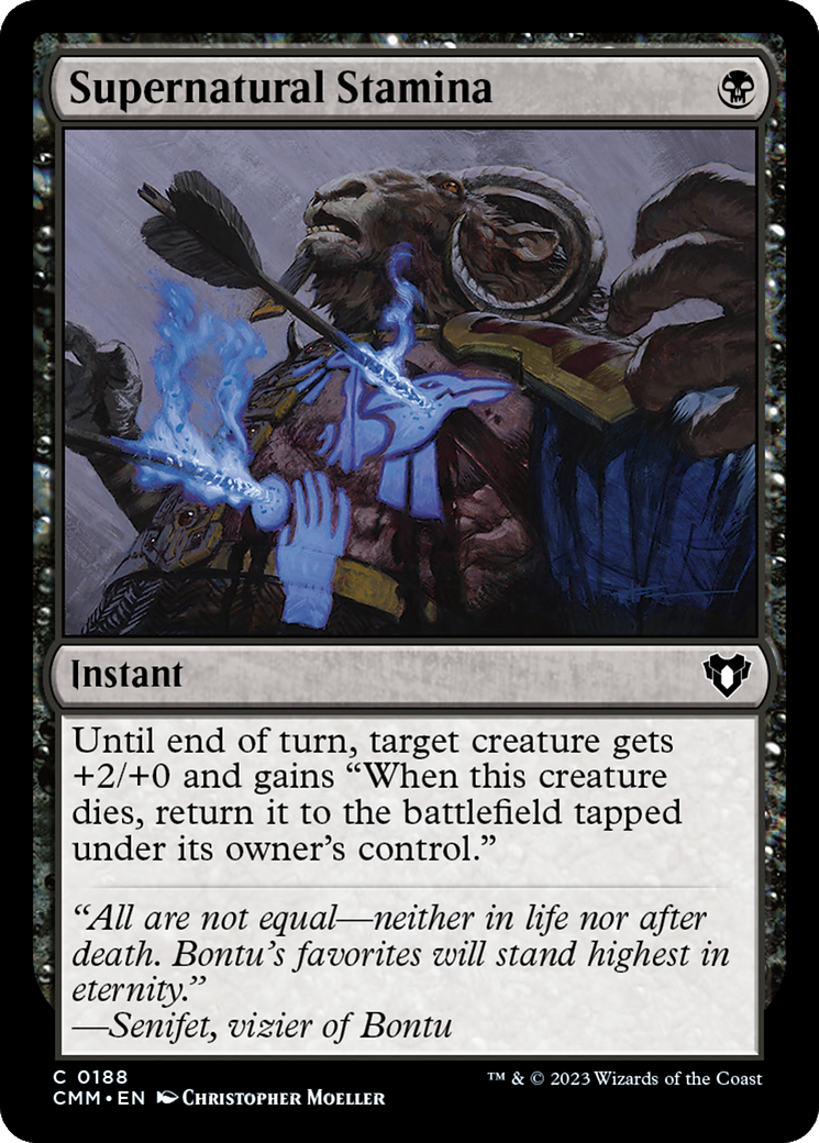Supernatural Stamina (188) [Commander Masters] foil - Deck Out Gaming