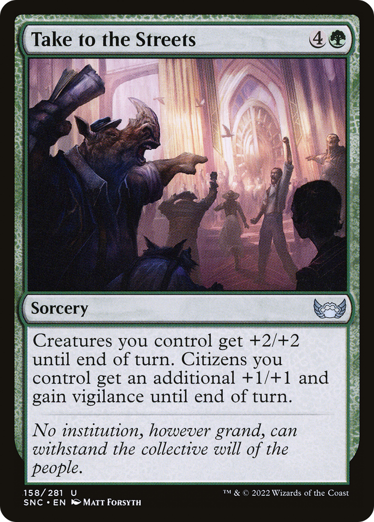 Take to the Streets (158) [Streets of New Capenna] foil - Deck Out Gaming