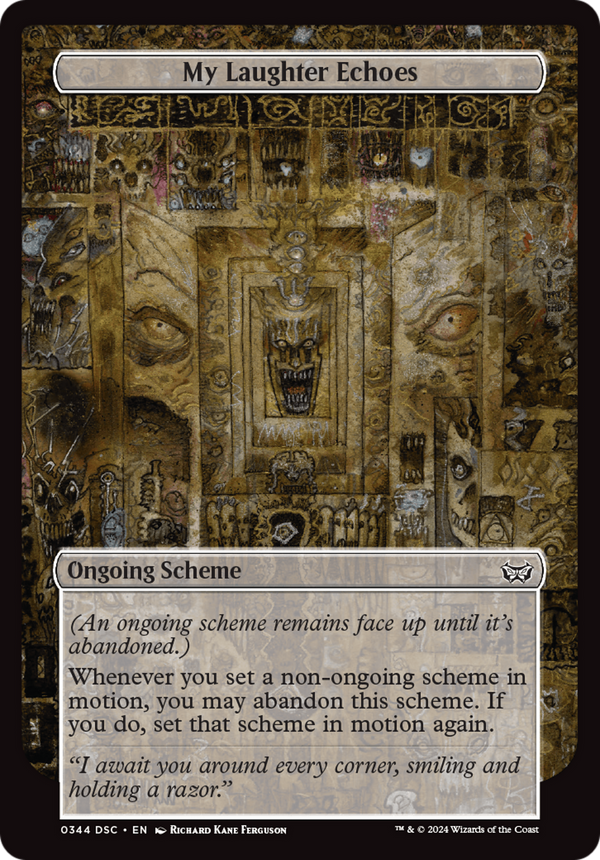 My Laughter Echoes (Full Art) (344) [Duskmourn: House of Horror Commander] - Deck Out Gaming