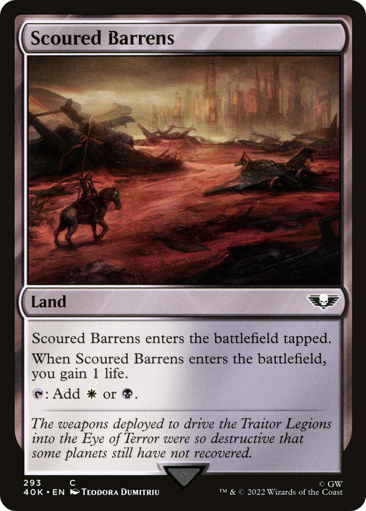 Scoured Barrens (293) [Warhammer 40,000 Commander] - Deck Out Gaming